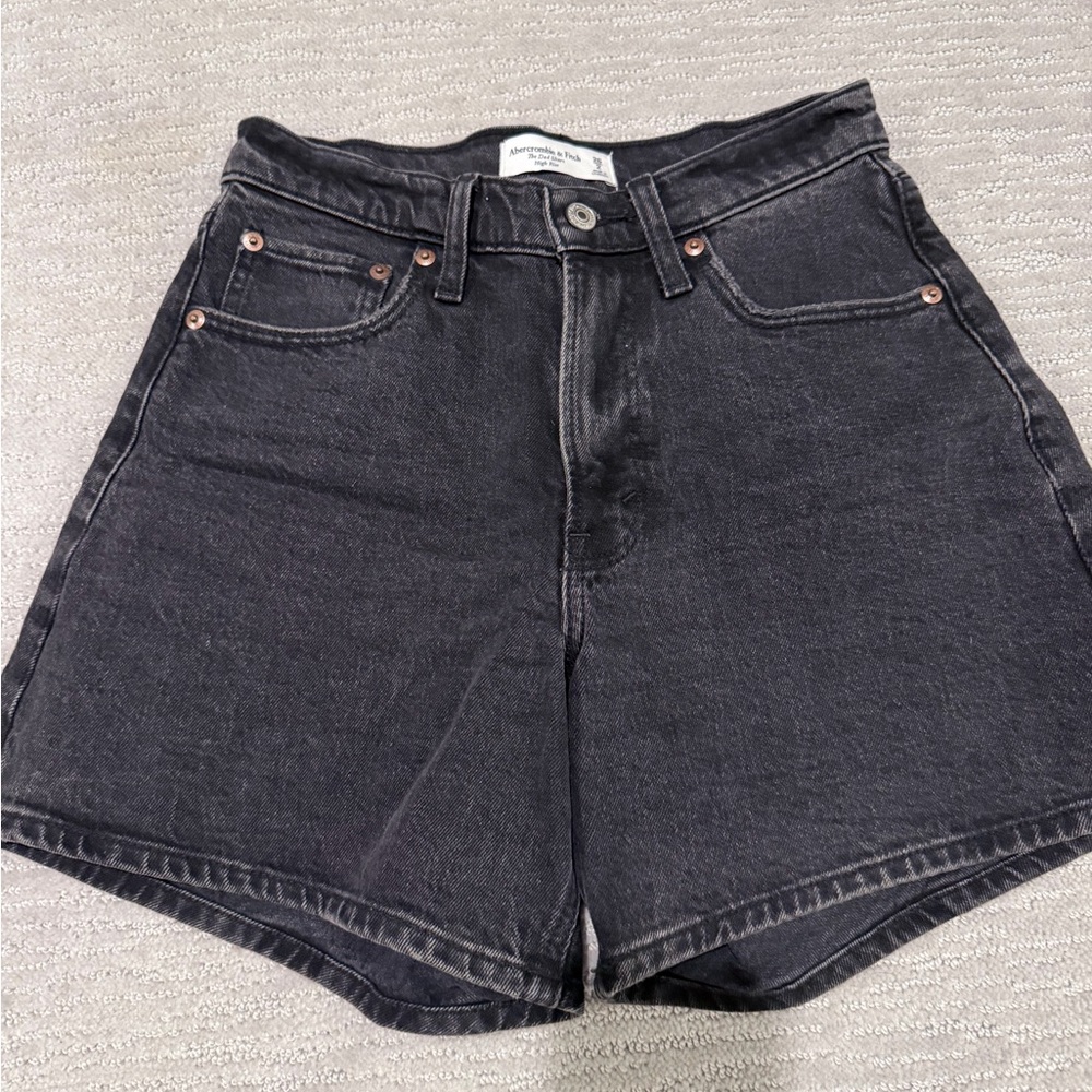 Abercrombie & Fitch Dark Gray Jean Shorts